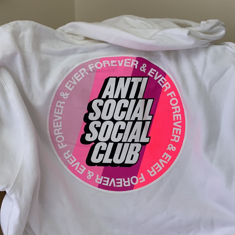 Anti Social Social Club white hoodie